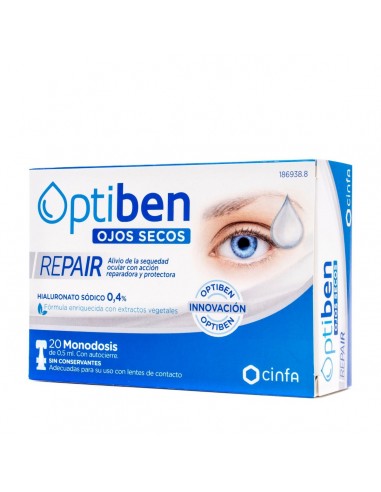 OPTIBEN OJOS SECOS REPAIR  20 MONODOSIS