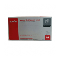 GUANTES DE LATEX CON POLVO...