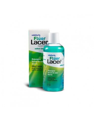 FLUOR LACER DIARIO MENTA 500