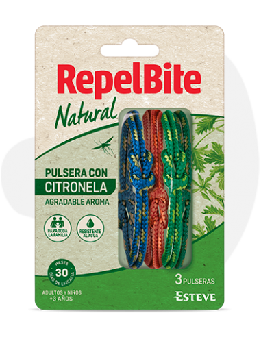 REPEL BITE NIÑOS PULSERA CON...
