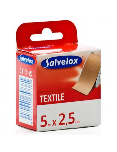 ESPARADRAPO SALVELOX TEXTIL CARNE 5 X...