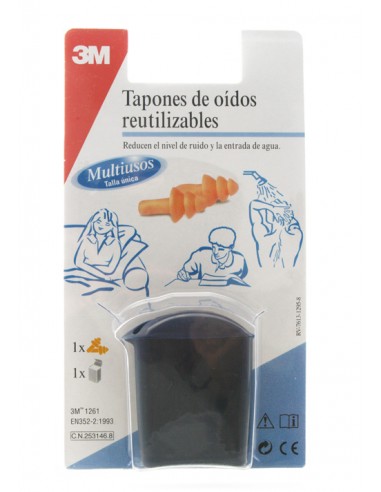 TAPONES OIDOS SILICONA 3M AGUA 2 U