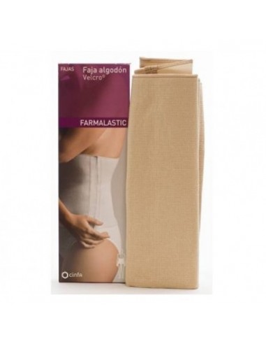 FAJA FARMALASTIC ALGODON VELCRO BEIGE...