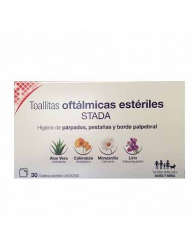TOALLITAS OFTALM. ESTERIL STADA 30...
