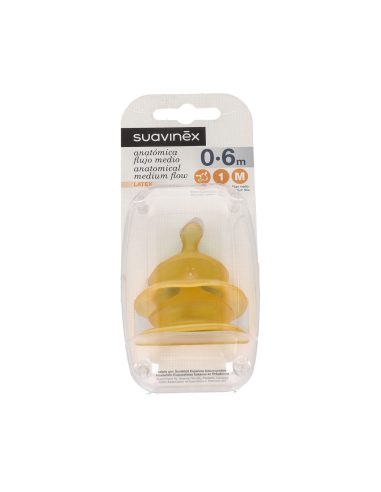 TETINA LATEX ANATOMICA SUAVINEX T 1M 2 U