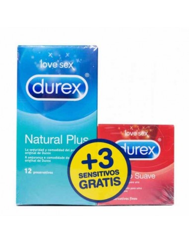 DUREX NATURAL PLUS + DUREX SENSITIVO...