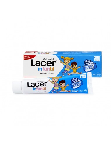 LACER INFANTIL GEL DENTAL 75 ML SABOR...